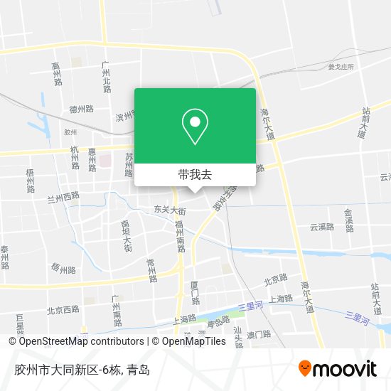 胶州市大同新区-6栋地图
