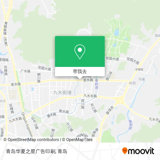 青岛华夏之星广告印刷地图