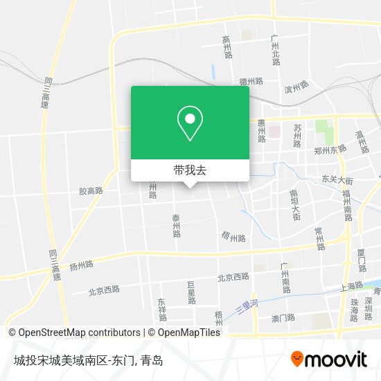 城投宋城美域南区-东门地图