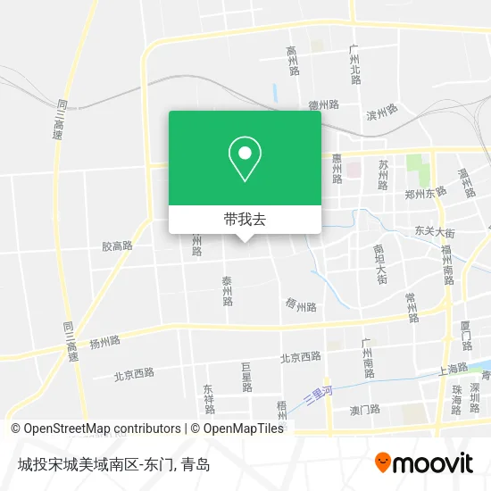 城投宋城美域南区-东门地图