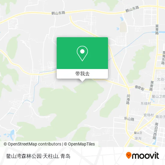 鳌山湾森林公园·天柱山地图