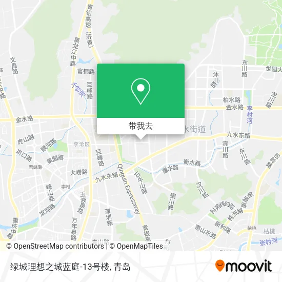 绿城理想之城蓝庭-13号楼地图