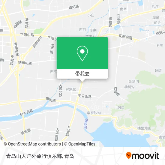 青岛山人户外旅行俱乐部地图
