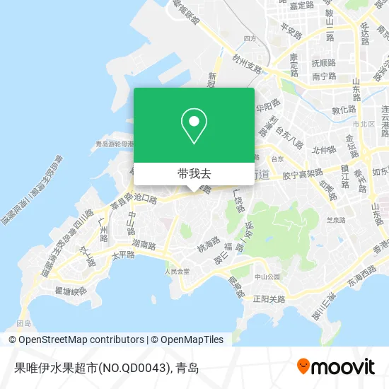 果唯伊水果超市(NO.QD0043)地图