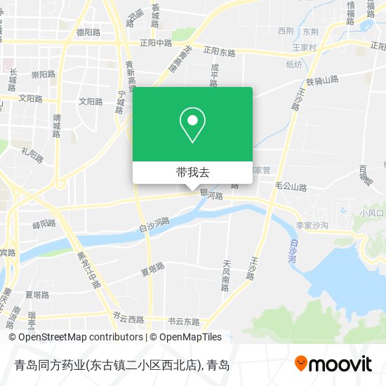 青岛同方药业(东古镇二小区西北店)地图