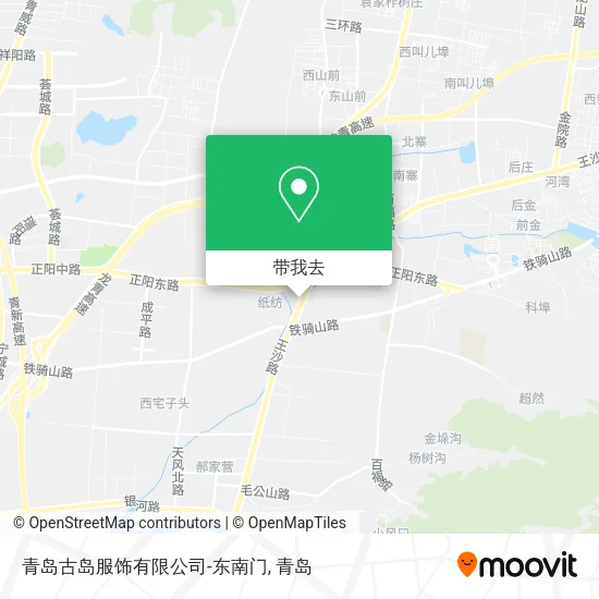 青岛古岛服饰有限公司-东南门地图