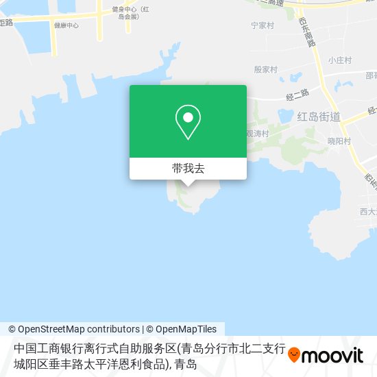 中国工商银行离行式自助服务区(青岛分行市北二支行城阳区垂丰路太平洋恩利食品)地图