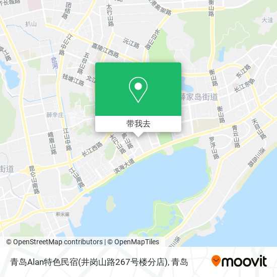 青岛Alan特色民宿(井岗山路267号楼分店)地图