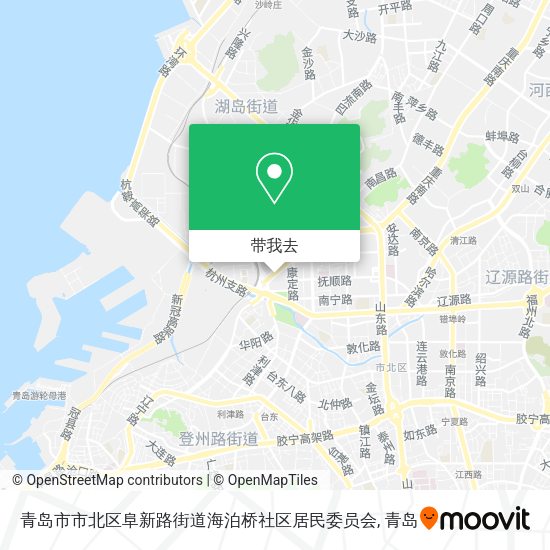 青岛市市北区阜新路街道海泊桥社区居民委员会地图