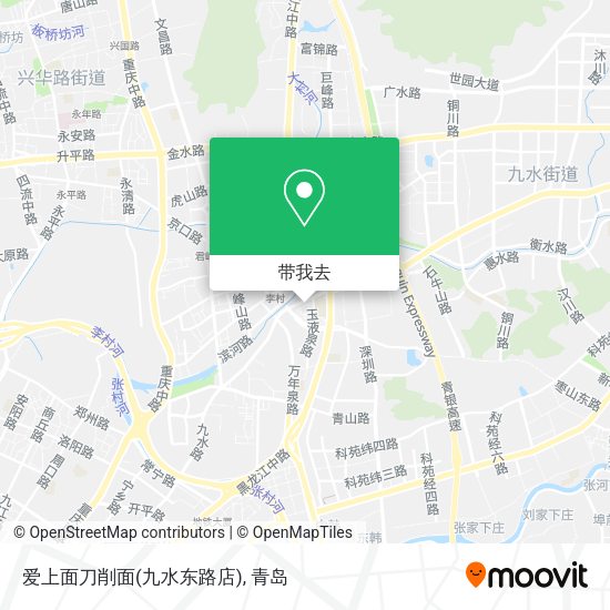 爱上面刀削面(九水东路店)地图