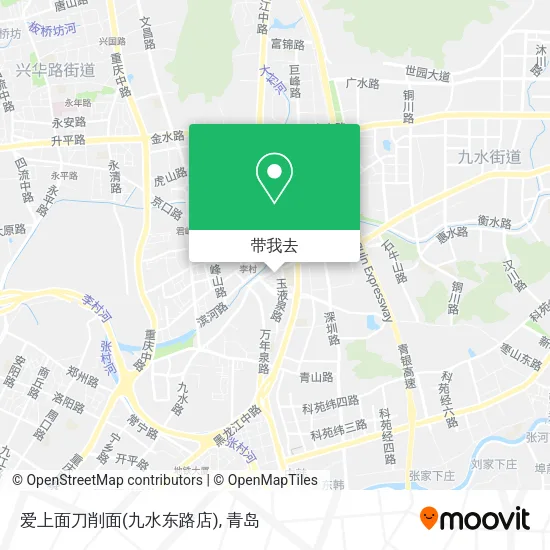 爱上面刀削面(九水东路店)地图