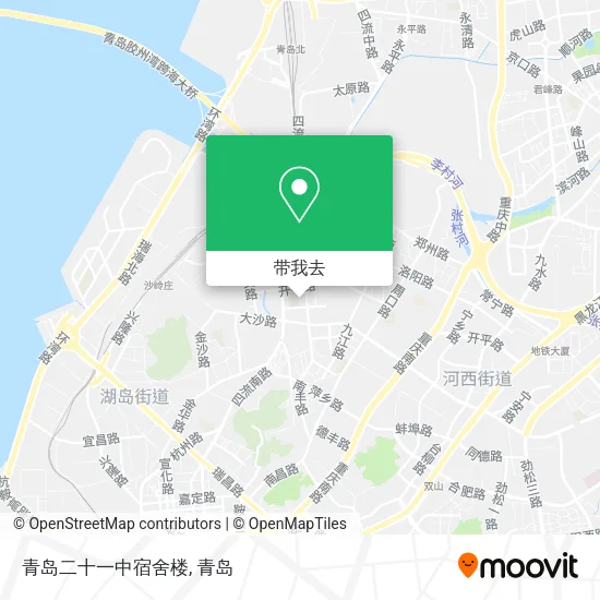 青岛二十一中宿舍楼地图