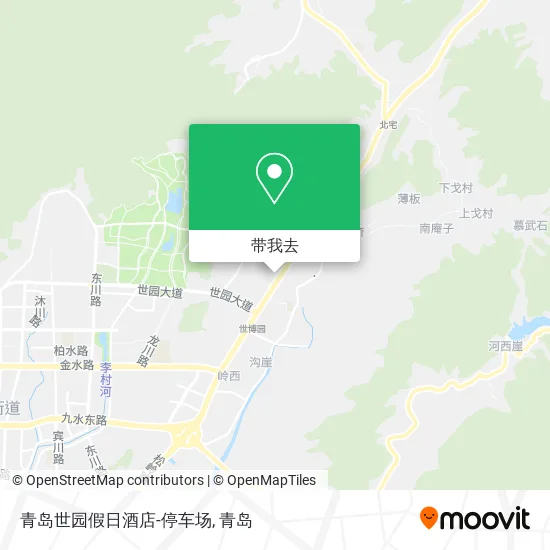 青岛世园假日酒店-停车场地图