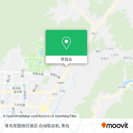 青岛世园假日酒店-自动取款机地图