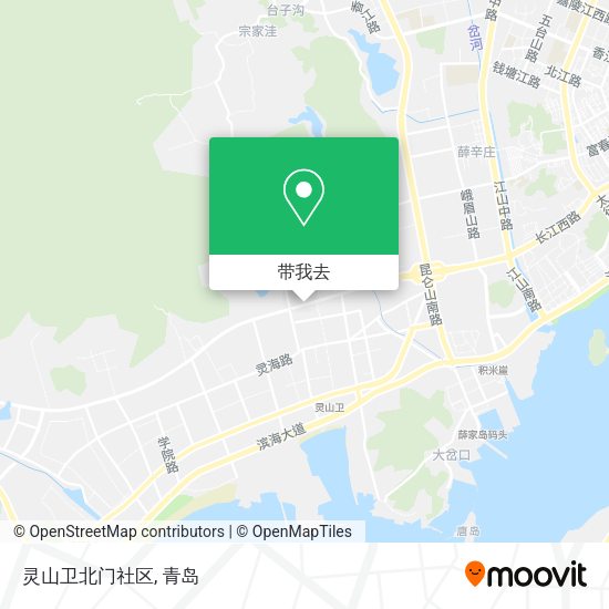 灵山卫北门社区地图