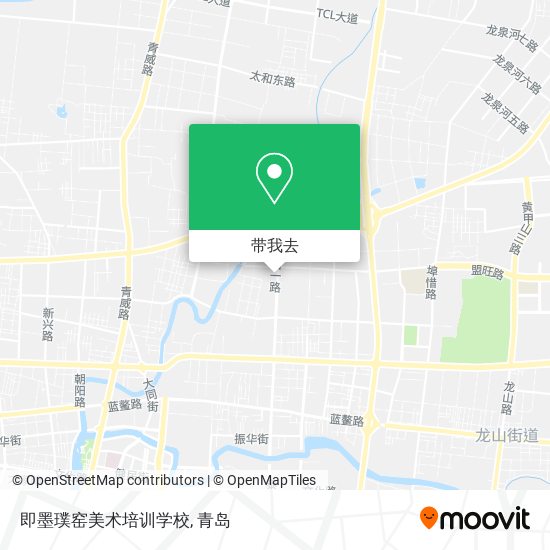 即墨璞窑美术培训学校地图