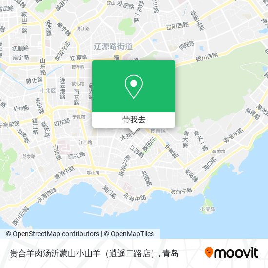 贵合羊肉汤沂蒙山小山羊（逍遥二路店）地图