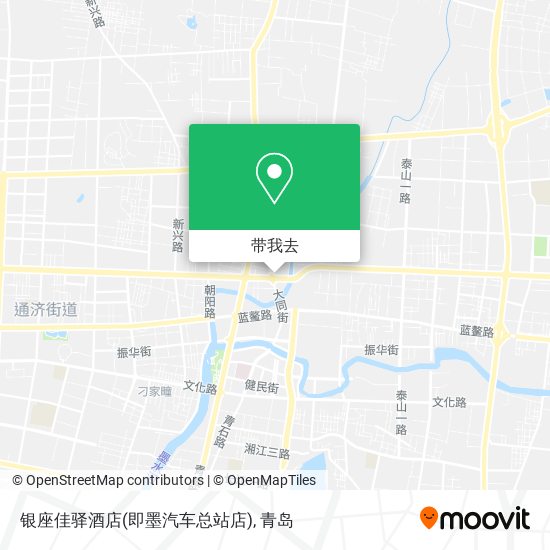 银座佳驿酒店(即墨汽车总站店)地图