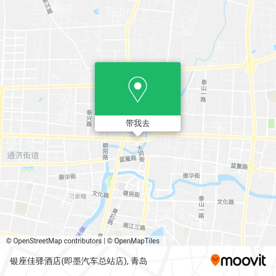 银座佳驿酒店(即墨汽车总站店)地图