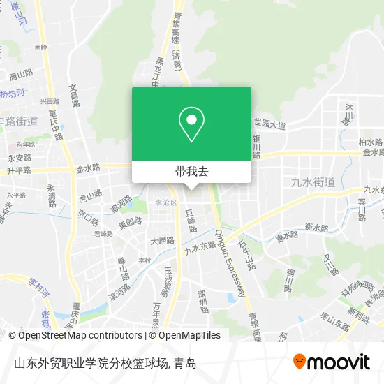 山东外贸职业学院分校篮球场地图