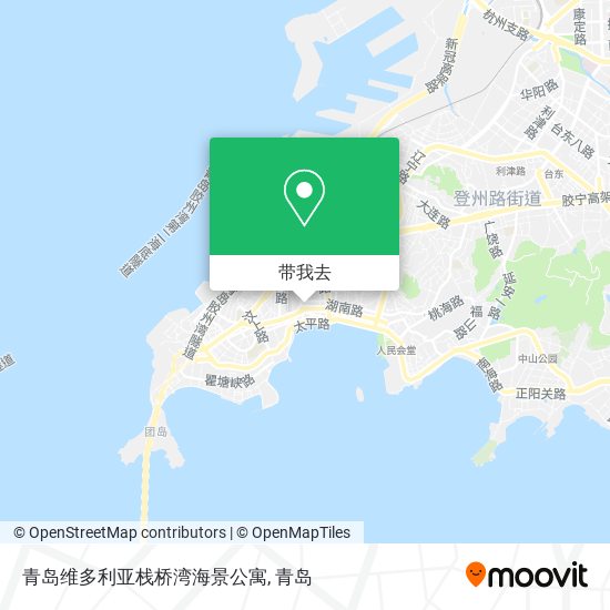 青岛维多利亚栈桥湾海景公寓地图