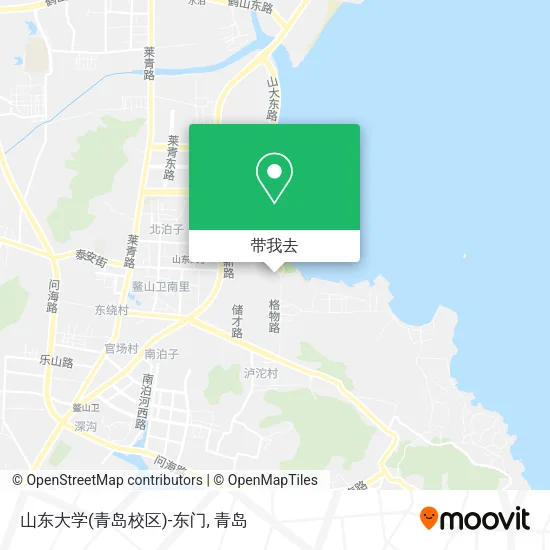 山东大学(青岛校区)-东门地图