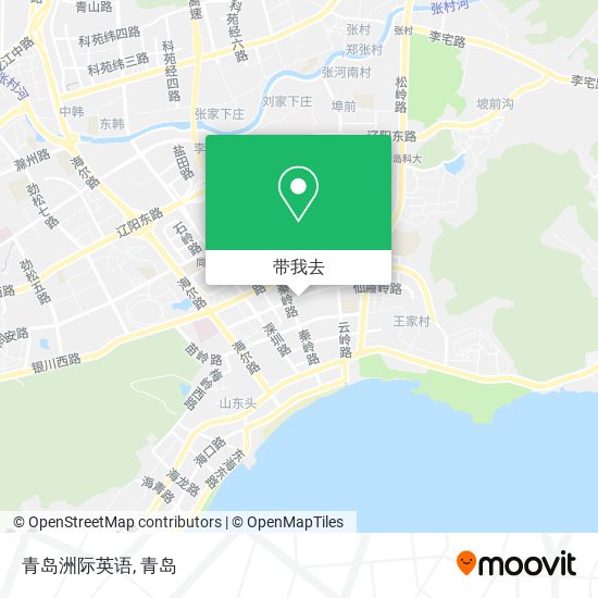 青岛洲际英语地图
