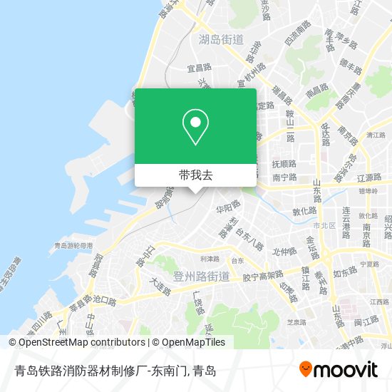 青岛铁路消防器材制修厂-东南门地图