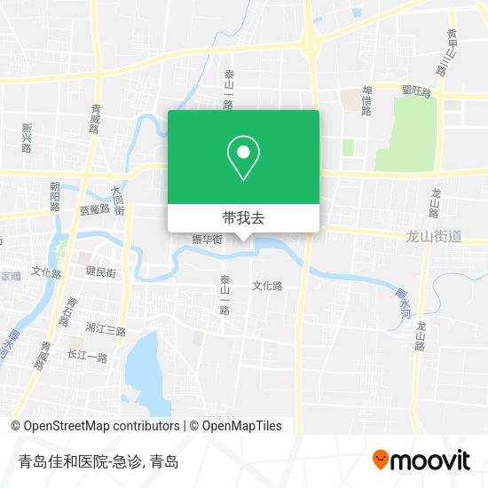 青岛佳和医院-急诊地图