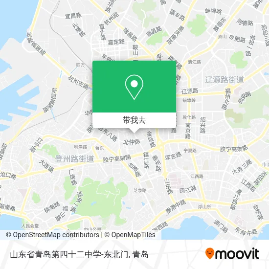 山东省青岛第四十二中学-东北门地图