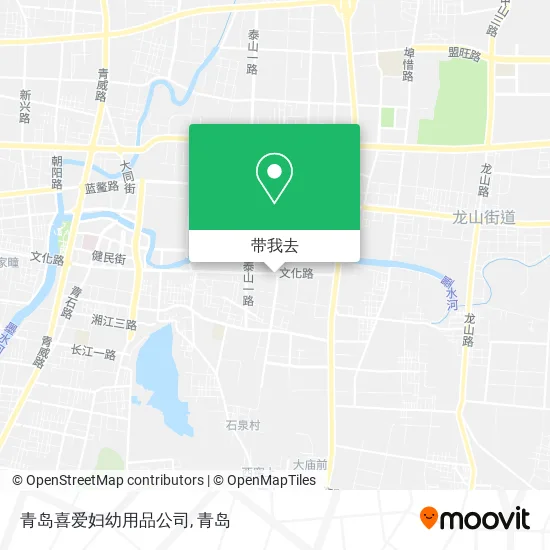 青岛喜爱妇幼用品公司地图