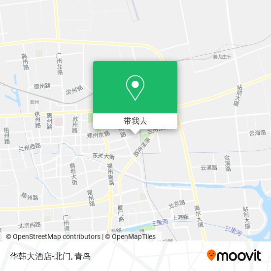 华韩大酒店-北门地图