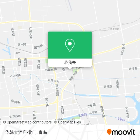 华韩大酒店-北门地图