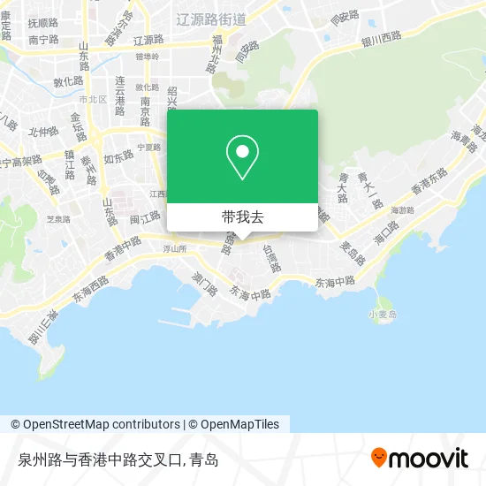 泉州路与香港中路交叉口地图