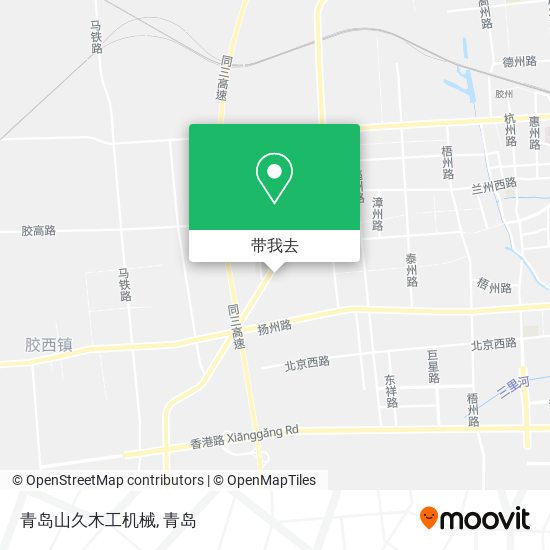青岛山久木工机械地图