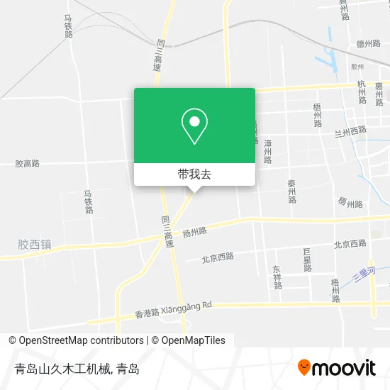 青岛山久木工机械地图