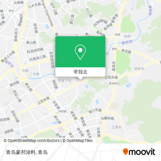 青岛豪邦涂料地图