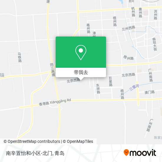 南辛置怡和小区-北门地图