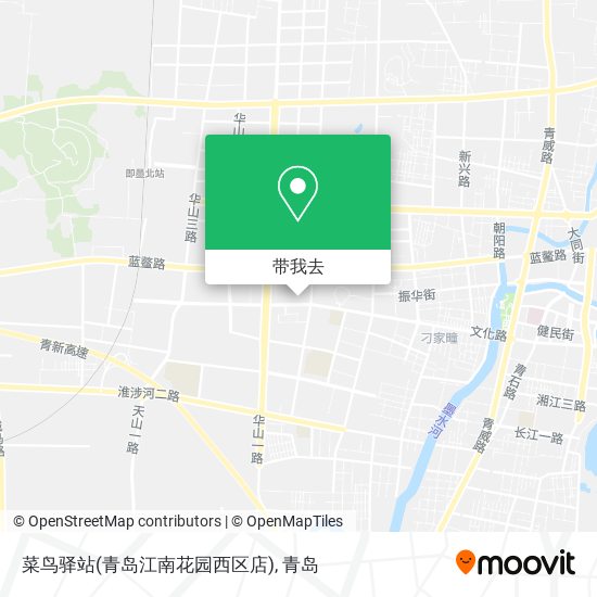 菜鸟驿站(青岛江南花园西区店)地图