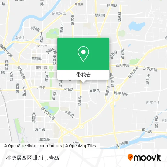 桃源居西区-北1门地图