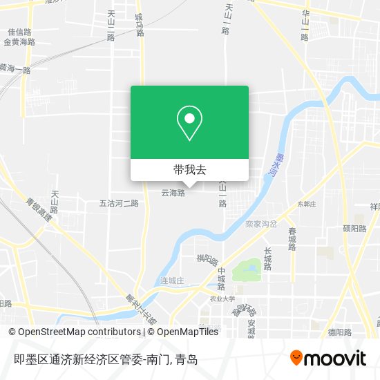 即墨区通济新经济区管委-南门地图