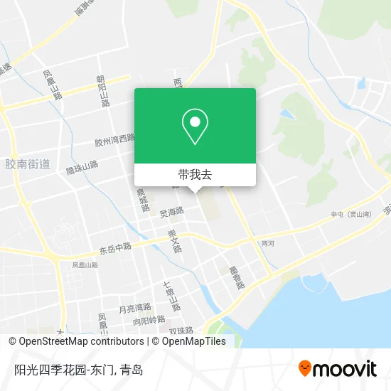 阳光四季花园-东门地图