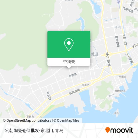 宏朝陶瓷仓储批发-东北门地图
