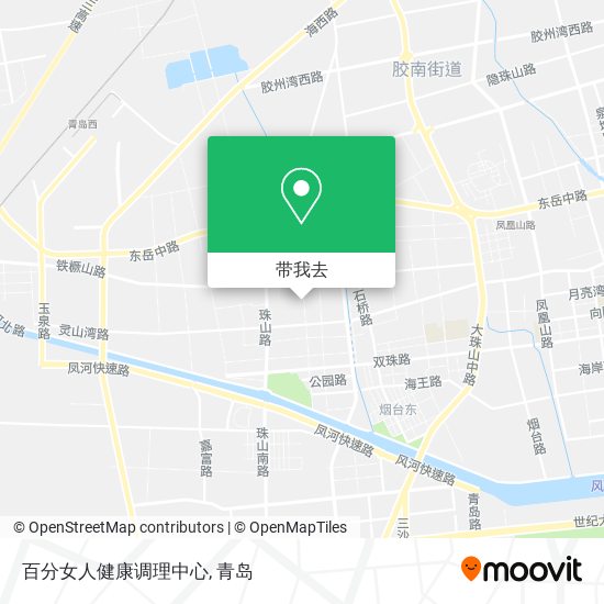 百分女人健康调理中心地图