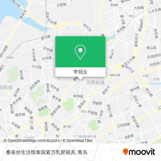 桑蚕丝生活馆泰国素万乳胶寝具地图