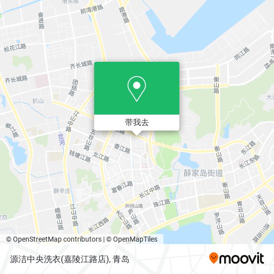 源洁中央洗衣(嘉陵江路店)地图