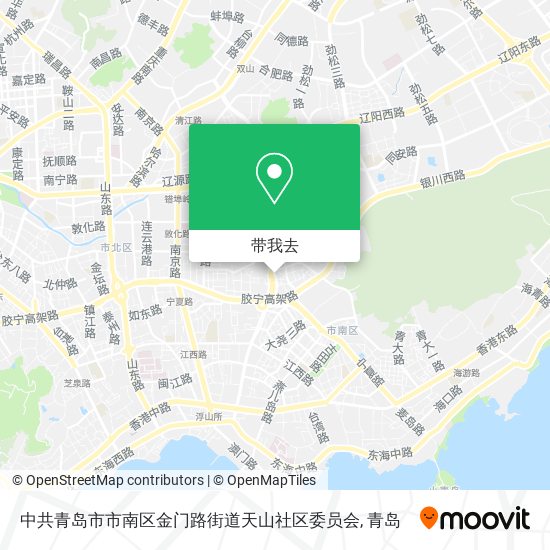 中共青岛市市南区金门路街道天山社区委员会地图