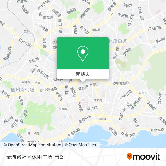 金湖路社区休闲广场地图