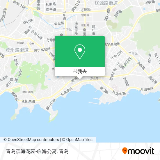 青岛滨海花园-临海公寓地图