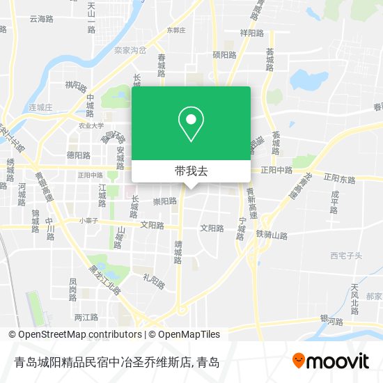 青岛城阳精品民宿中冶圣乔维斯店地图